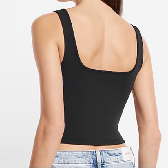 Express Black Women's Corset Top - Picture 2 of 9